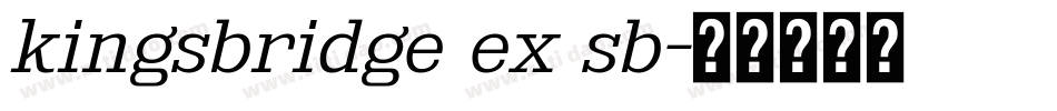 kingsbridge ex sb字体转换